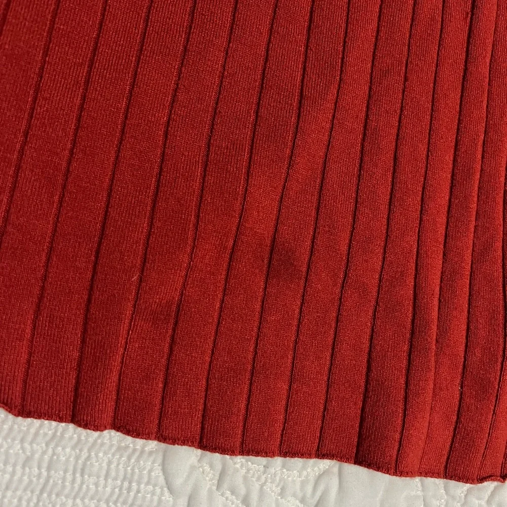 RVCA Ribbed Red Sweater Dress Size Medium - Picture 2 of 3